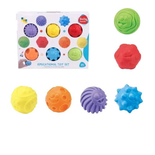 2024 Factory Direct Sale Kids Colorful Silicon Squeeze Stack Blocks Animal Toy Rubber Baby Soft Cube Stacking Toy