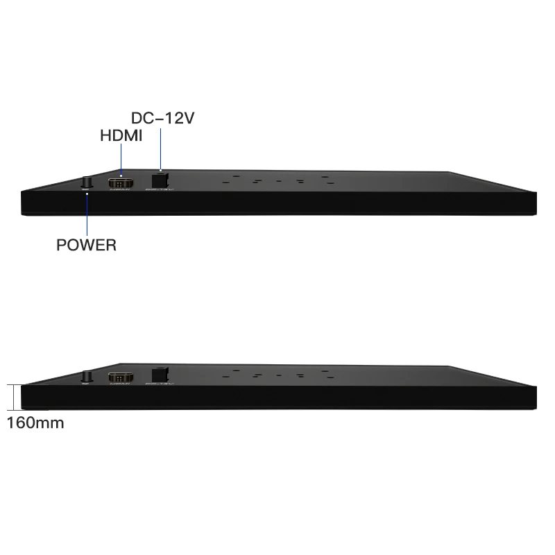 13.3 Inch IPS 1920*1080 Non Screen Portable TFT Microscope Back out OEM ODM Industrial Factory Game Monitor