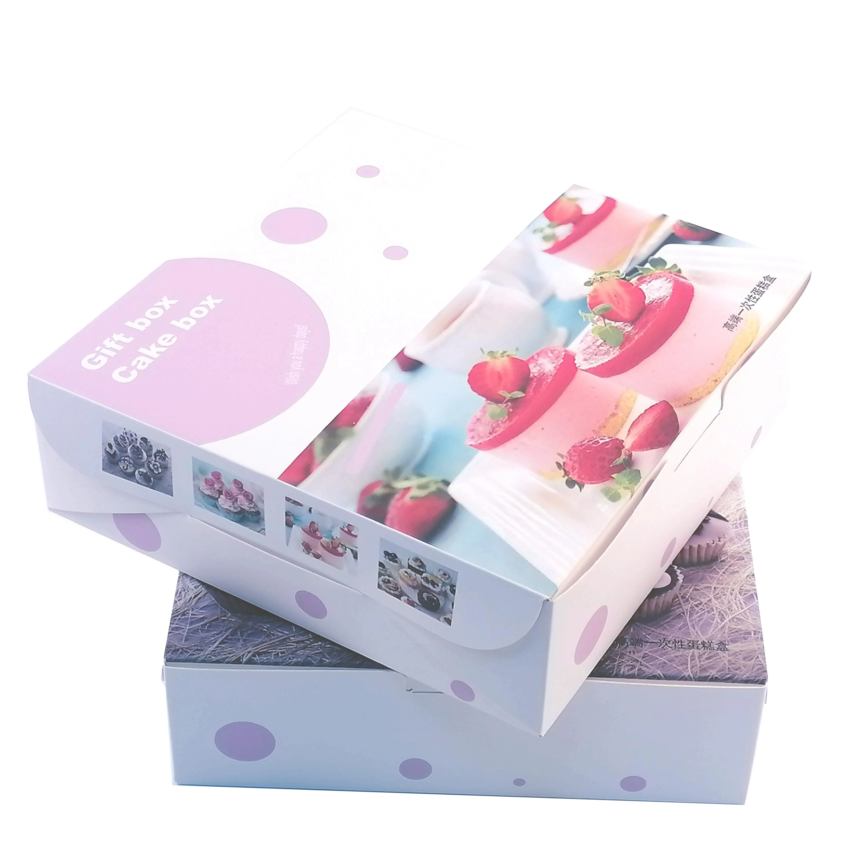 Сделанные на заказ высококачественные бумажные мини-булочки для кексов 6 отверстий коробки выпечки тортов с прозрачной крышкой