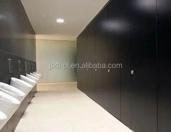 customized compact laminate public toilet partition HPL waterproof and stain resistant phenolic resin boards