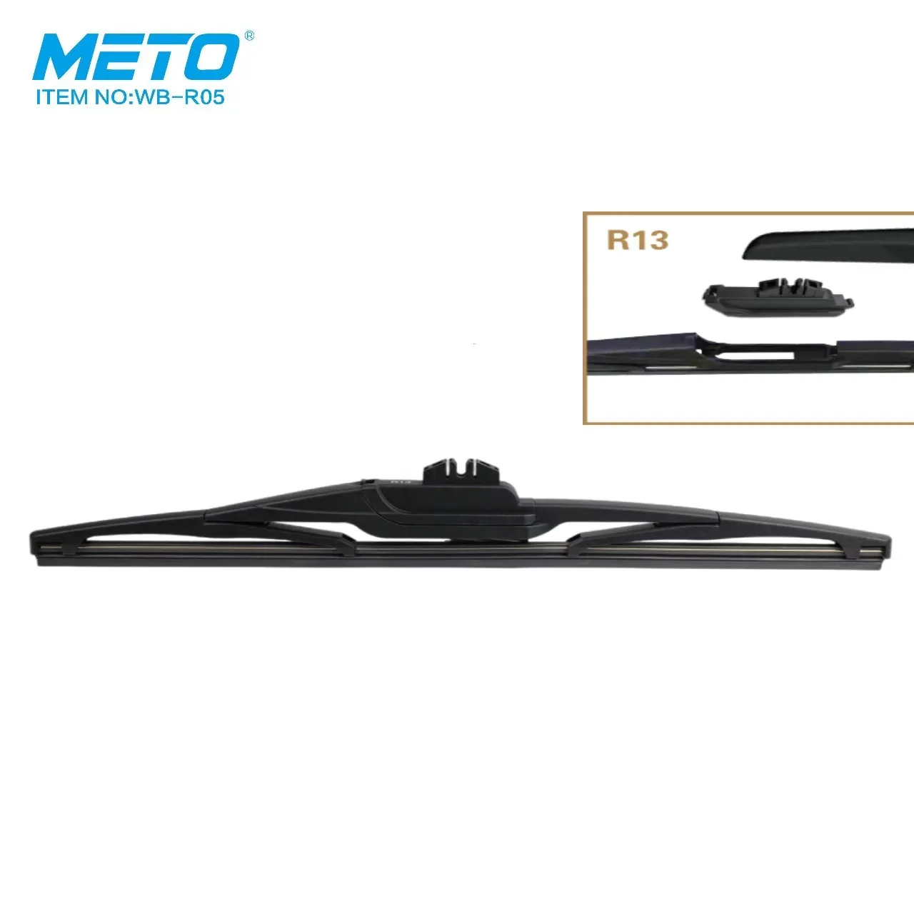 METO Customized Packaging Car Windshield Wiper Blades Limpia Parabrisas Rear Wipers For BMW X5M 15 inch