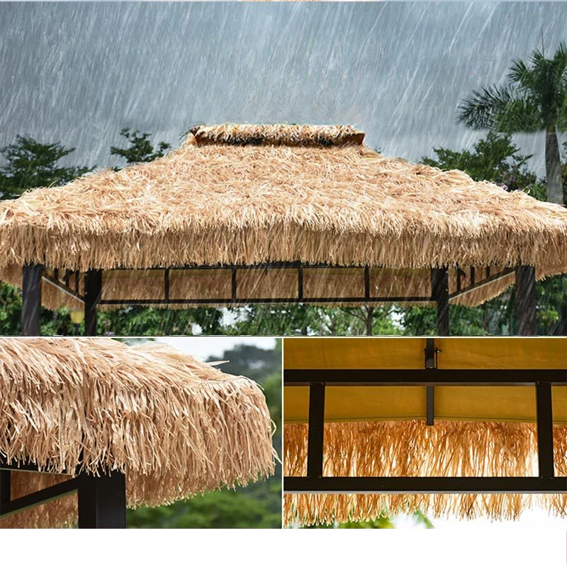 Awning Courtyard Tent Outdoor Thatched Pavilion Canopy Outdoor Stall Four-legged Umbrella Catering Pavilion