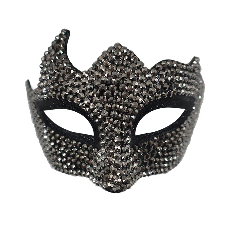Halloween Mask Ball Half Face European And American Fashion Party Rhinestone Eye Mask