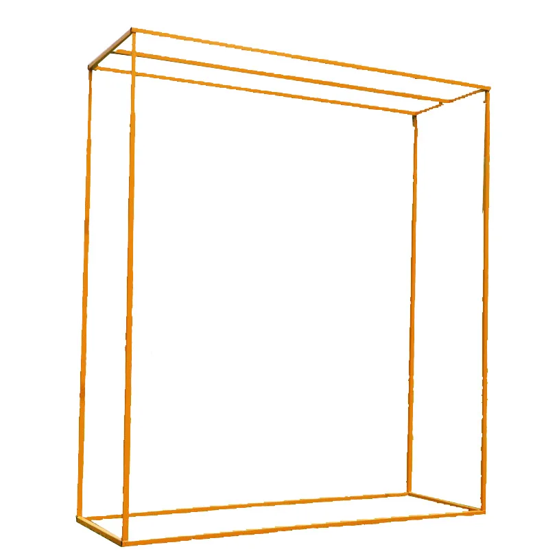 
Simplicity Wrought Iron Geometric Square Frame Wedding Arch Backdrop Live Stage Props Ornaments For Business Activities 