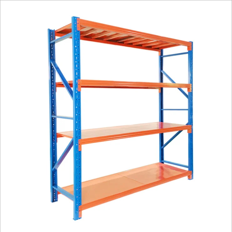 Factory Manufactures Powder Coated Metal Light Duty Rack Storage Shelves 200kg Warehouse Rack