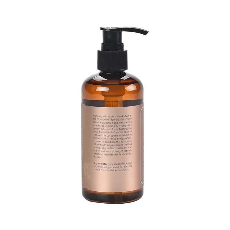 
MELAO Private Label Hot Selling body slimming Anti Cellulite Massage Oil for women 