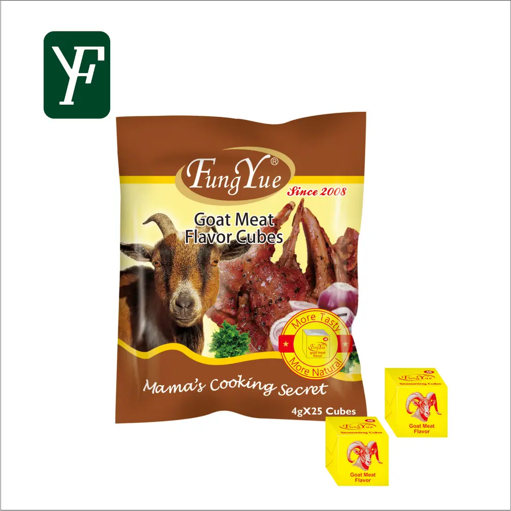 
Goat Meat Flavor Good Taste Seasoning Bouillon Cube Supplier 