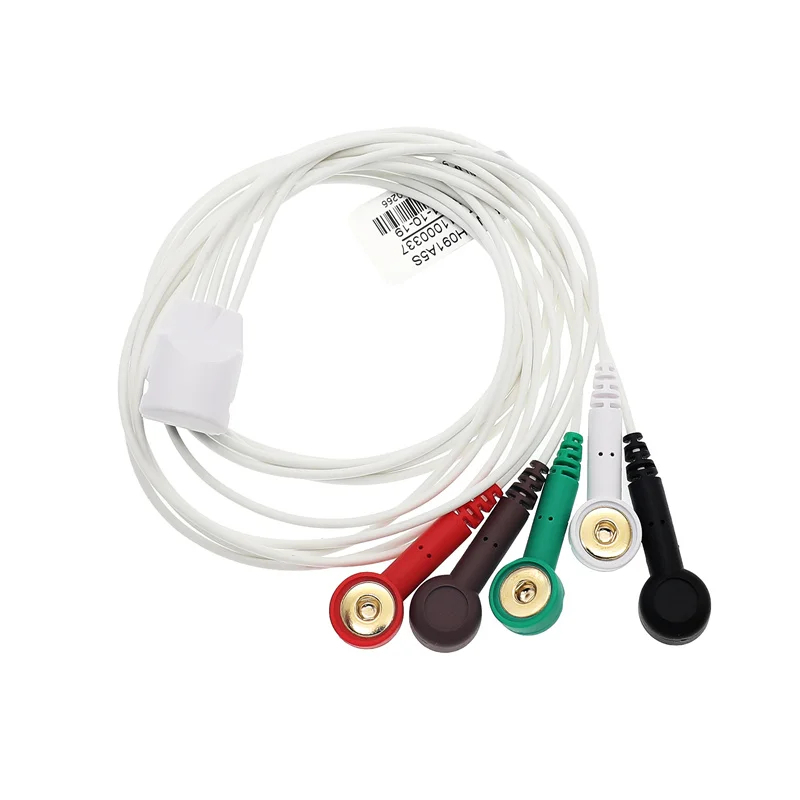 DB 10Pin Telemetry 5 Leads IEC Snap Holter ECG Cable Compatible WIth Motora