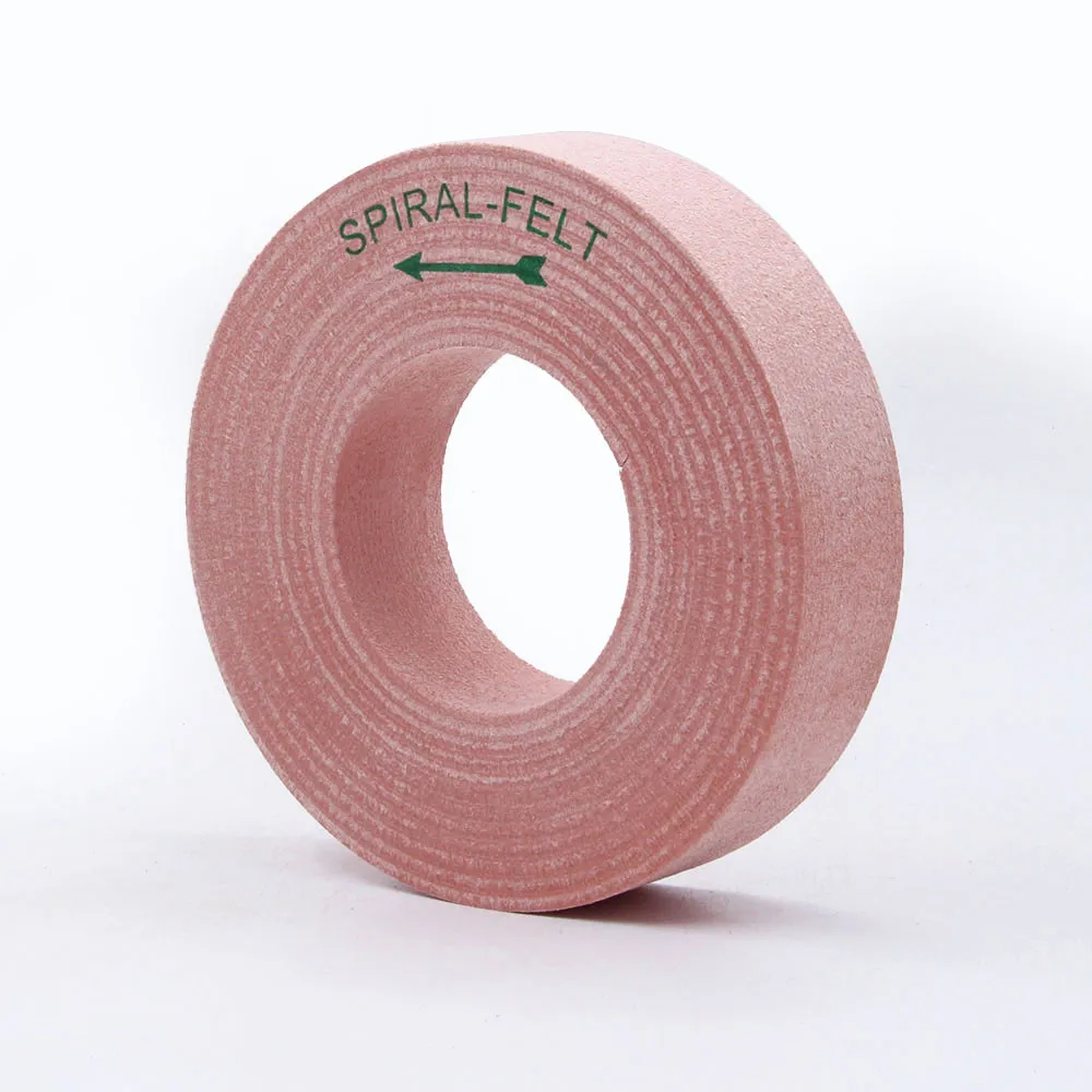 High Brightness Spiral Felt Buffing Wheel for Glass Polishing on Beveling Machine