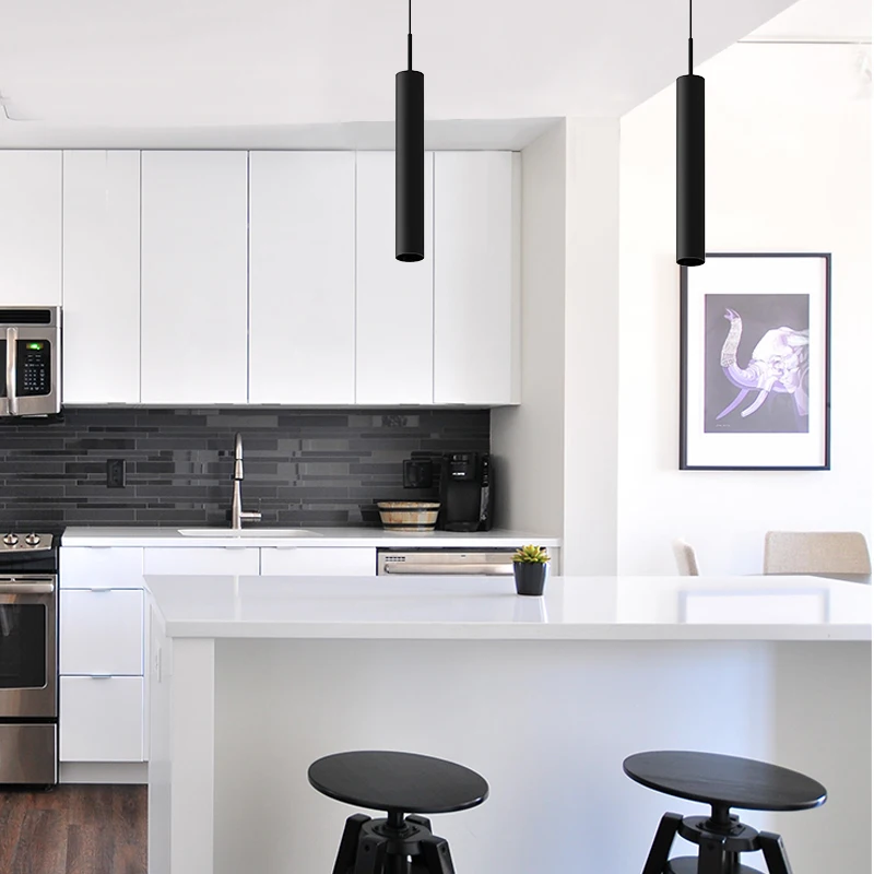 Indoor Lighting Fixture design living room chandelier Aluminum Cylinder Pendant Light for Restaurant hanging pendant lights