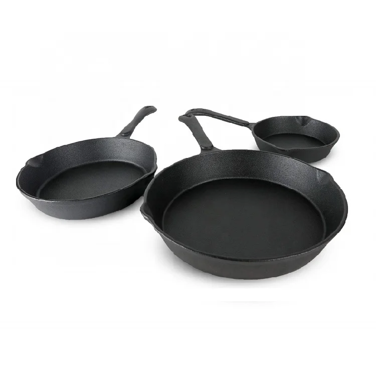 Camping Square Pre-Seasoned Cast Iron Induction Grill And Griddle Frying Pan