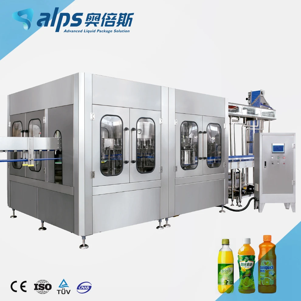 Automatic Beverage Production Line Fruit Apple Mango Orange Pasteurizer Juice Bottle Making bottling Filling Machine Plant