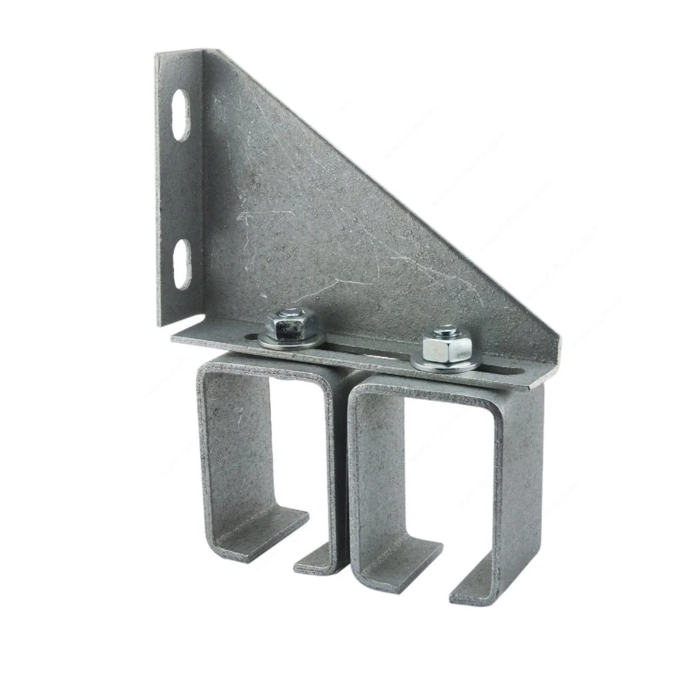 RHETECH Hot sale European Style Single Box Rail Splice Bracket with Clamp Screws for Wall Mount Steel Box Rail Joint Connector