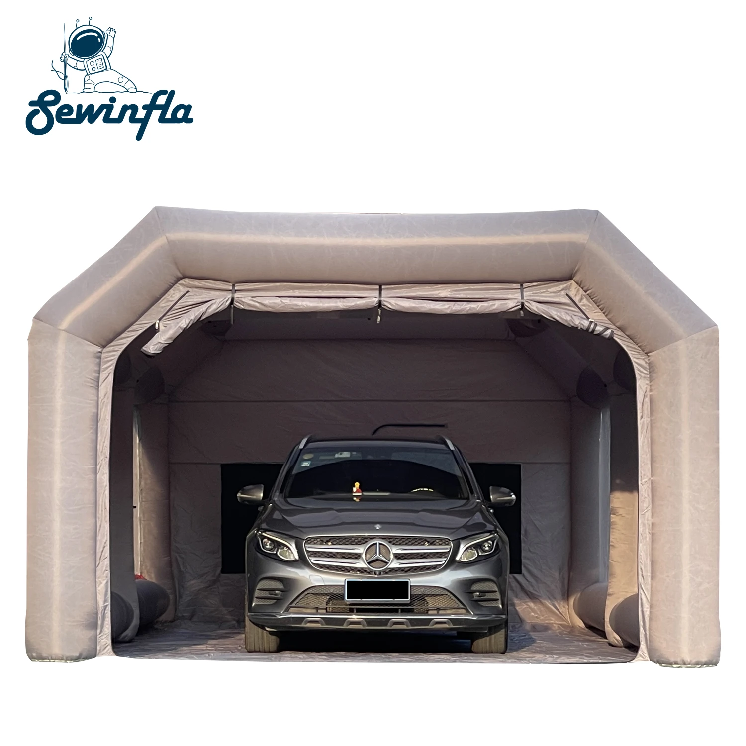 Sewinfla Inflatable Paint Booth 26x13x10Ft with Blowers Professional Inflatable Spray Booth Portable Car Painting Booth Tent