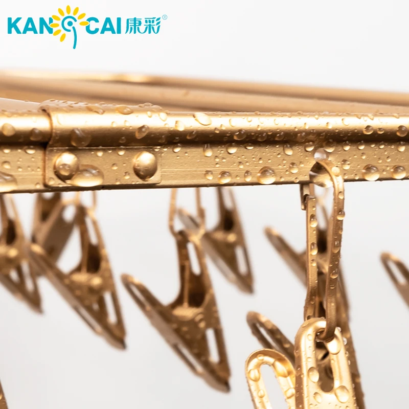 Guangzhou stainless steel lingerie laundry hanger for socks 28 clips