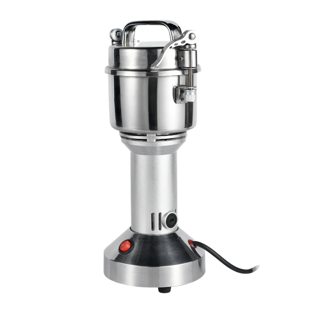 Upright snap shredder open cover and power off Dry spice grinder