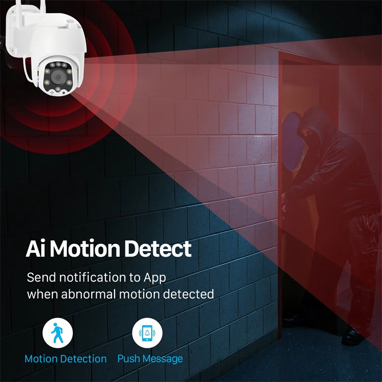 5X Optical Zoom CamHi APP Home Surveillance Color Night Vision Outdoor Wireless CCTV Security HD 5MP WiFi Speed Dome IP Camera