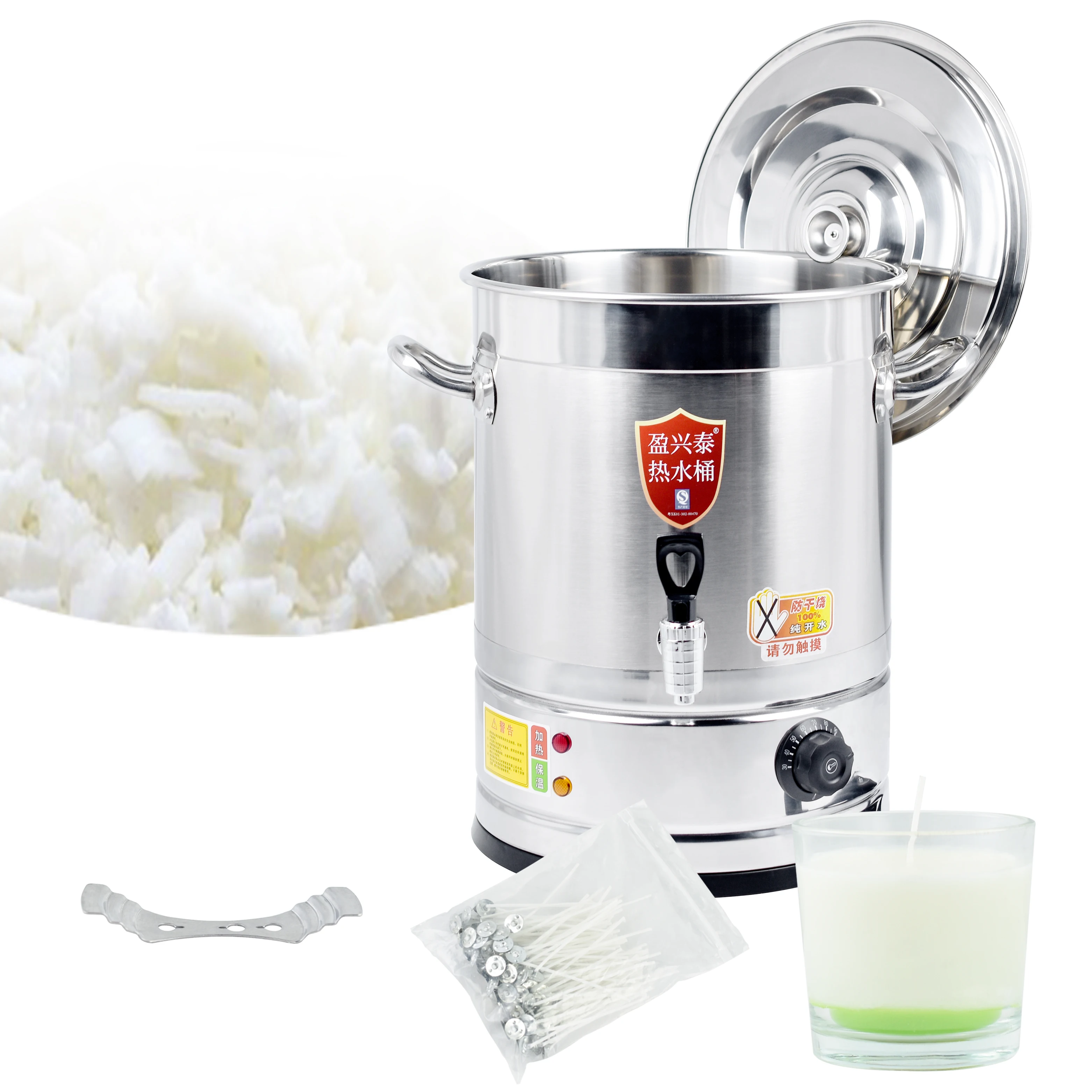 58L Big Size Candle Making Machine Electric Melting Pot Soy Bee Paraffin Wax Candle Melter