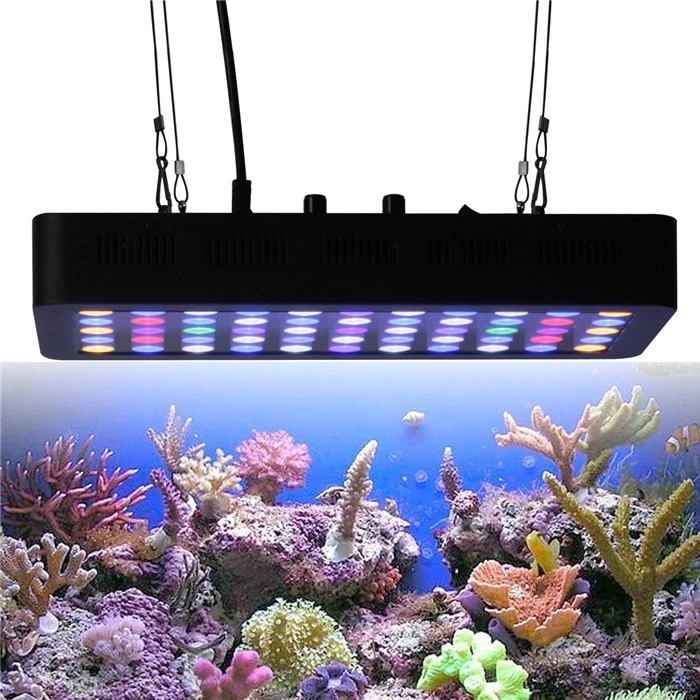 165W Dual Button Control Aquarium Light for Household Water Tank Aquatic Plants and Fish Premium Fish Light Reef LED Light
