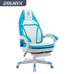 Wide Back Ergonomic Chair Youth Color Matching Gaming Chair with Footrest