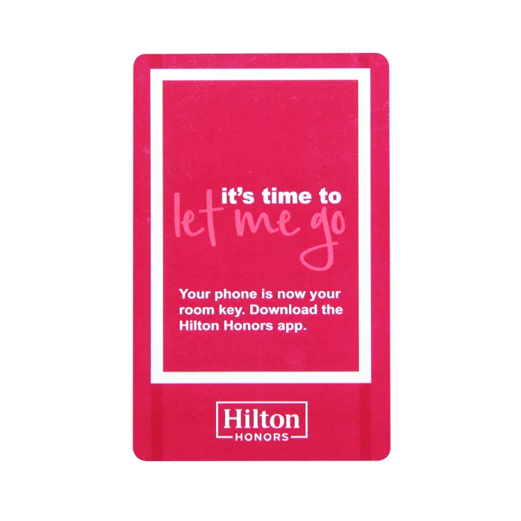 Free design T5577 125khz rfid hotel key card plastic hotel room key card