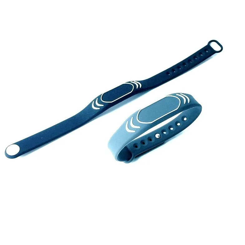 Factory Price RFID Cashless Payment System fashion bracelets Passive NFC NTAG 213 RFID silicone wristband for access control