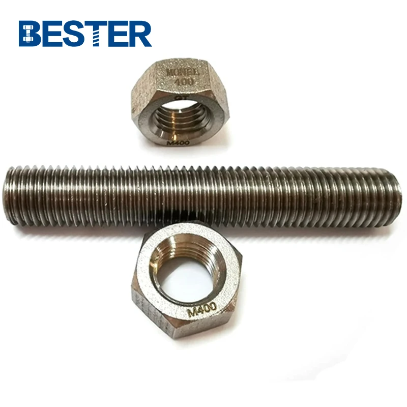 A320 a193 din976 stainless steel nickel alloy full threaded monel 400 k500 2.4375 threaded bolts stud bolt