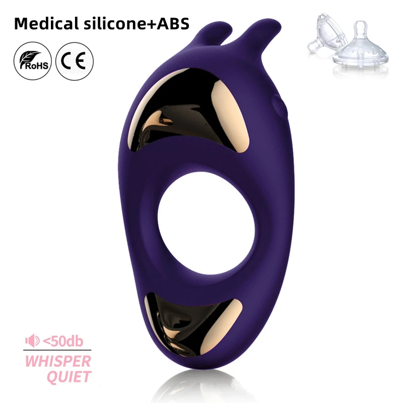 Wholesale Rabbit Shaped Sex Toys Rechargeable USB Vibrator Medical Silicone Rabbit Vibrating Cock Ring