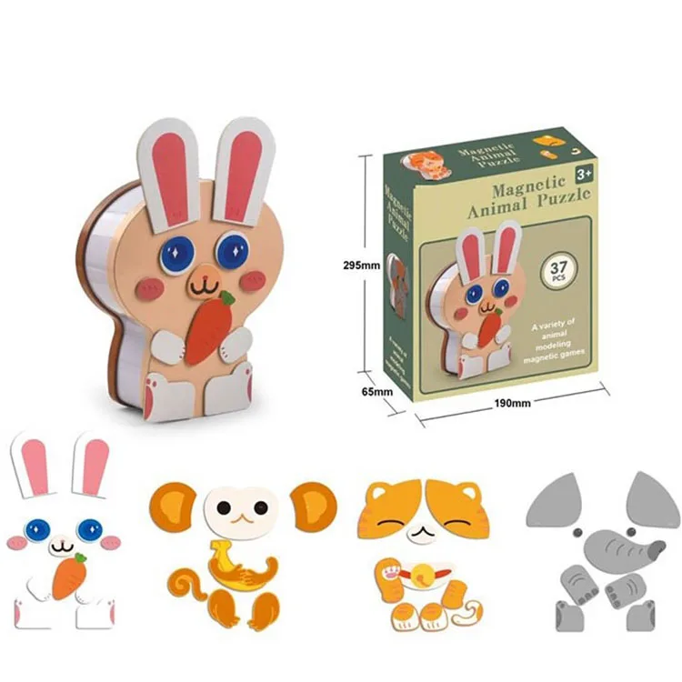 Wholesaler Wooden Baby Educational  3D Puzzle Toy Cartoon Jigsaw puzzle toys