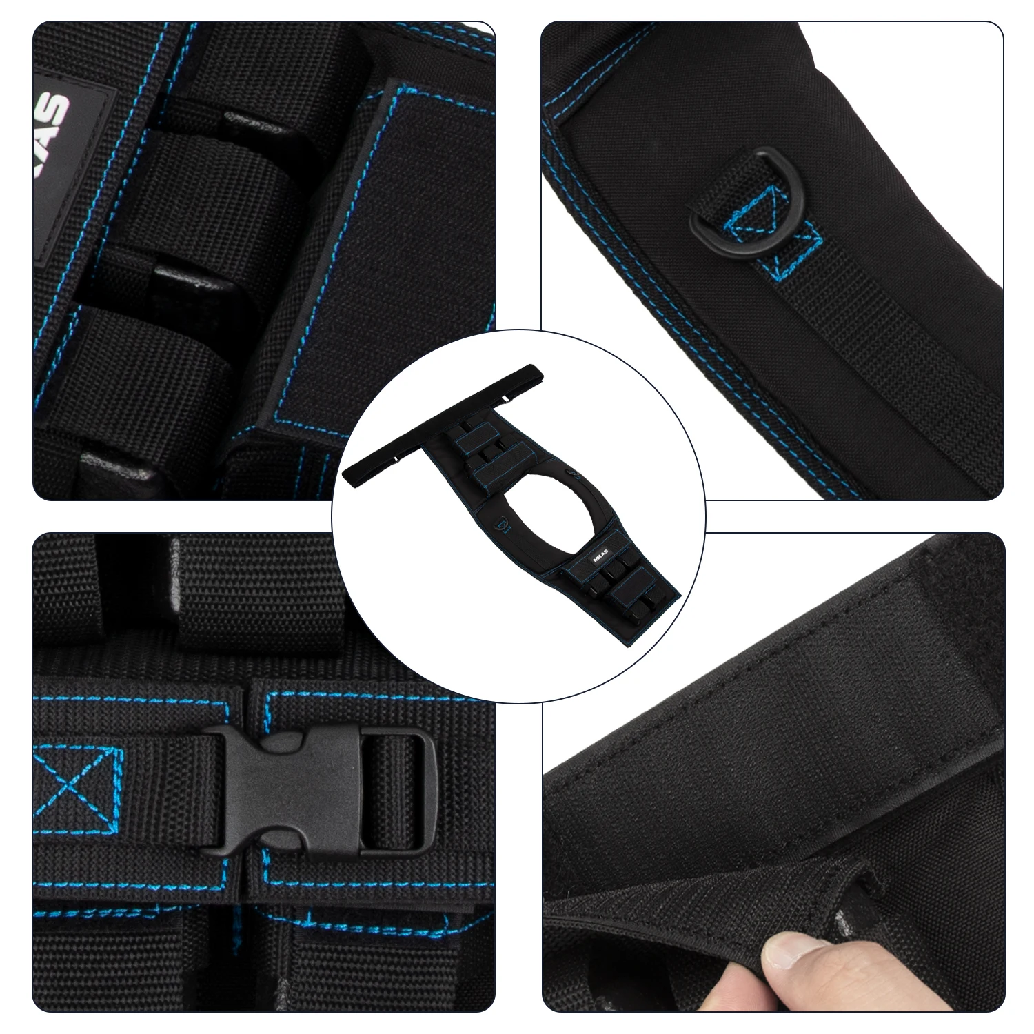 MKAS High Quality Adjustable Sports Weight Vests For Outdoor 10kg Sports Strength Fitness Weighted Vests