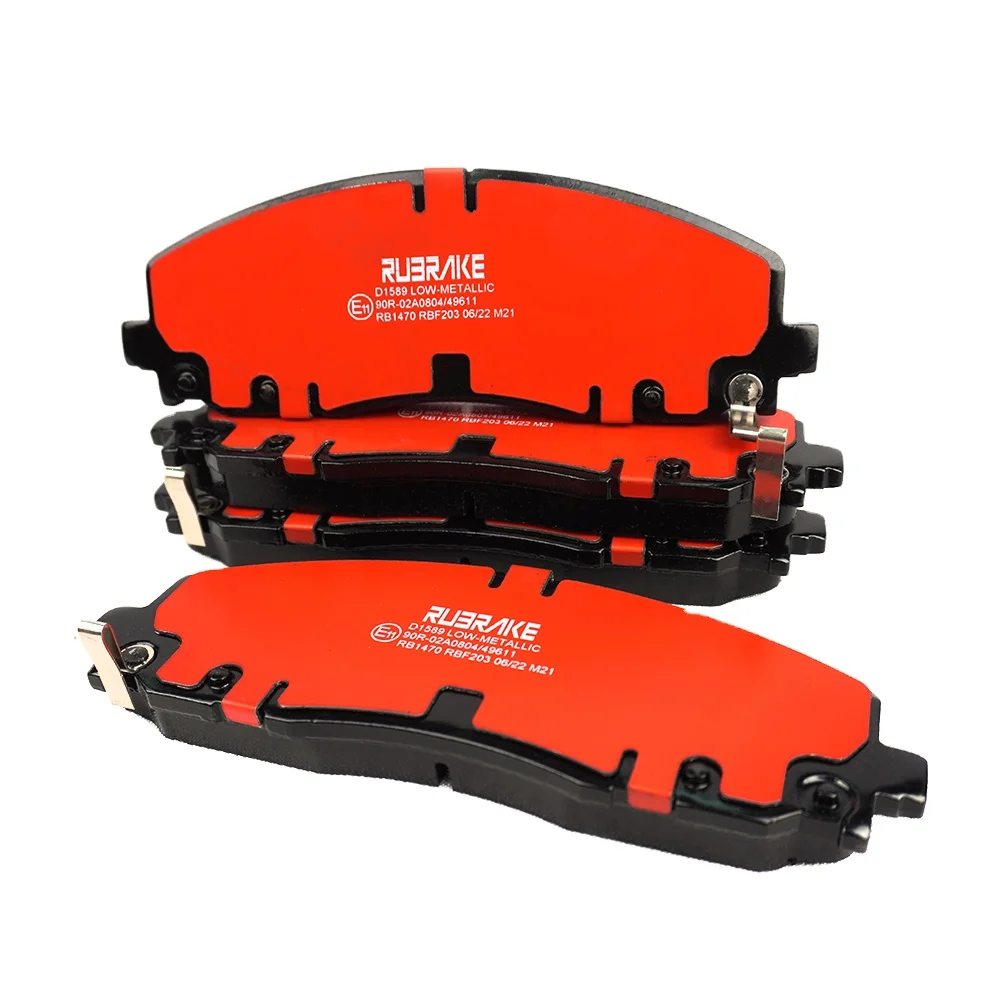 RUBRAKE D1589 top quality rear power stop brake pads hiq A6 Quattro 312mm Rotors 2000-2001 for sale  from ceramic front