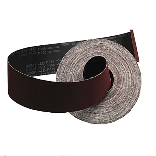 Sharpness hot product 100mmx50m Xwt aluminium oxide abrasive cloth roll for metal and wood sanding grit 24-400