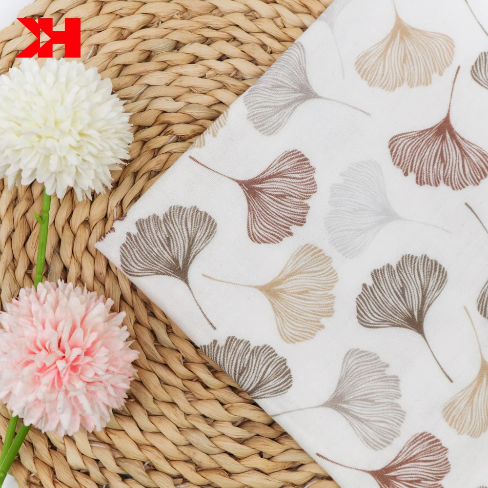 Custom Design Organic muslin gauze 100% Cotton Woven Fabric Cartoon Printed Muslin Fabric for Baby