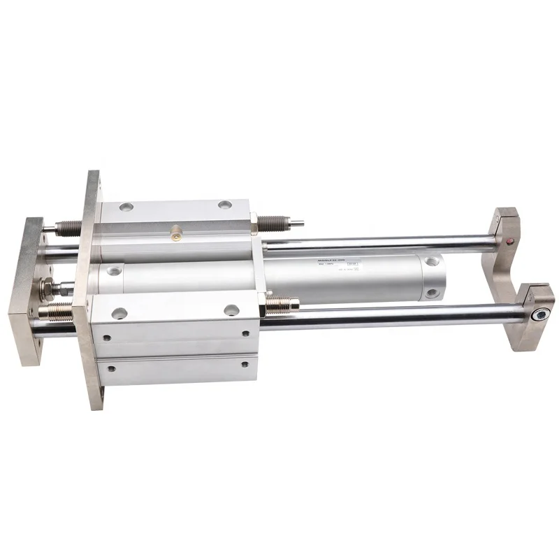 SHINYEE MGG Pneumatic Cylinder SMC type Compact Guide Basic Type Air Cylinder Guide Double Acting Double Shaft tripple ro