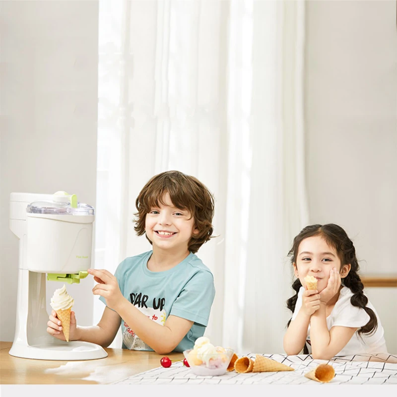 Портативный проектор для домашнего использования 12 Вт автоматическая Фруктового мороженого агрегат для производства мягкого мороженого 3 вкусов