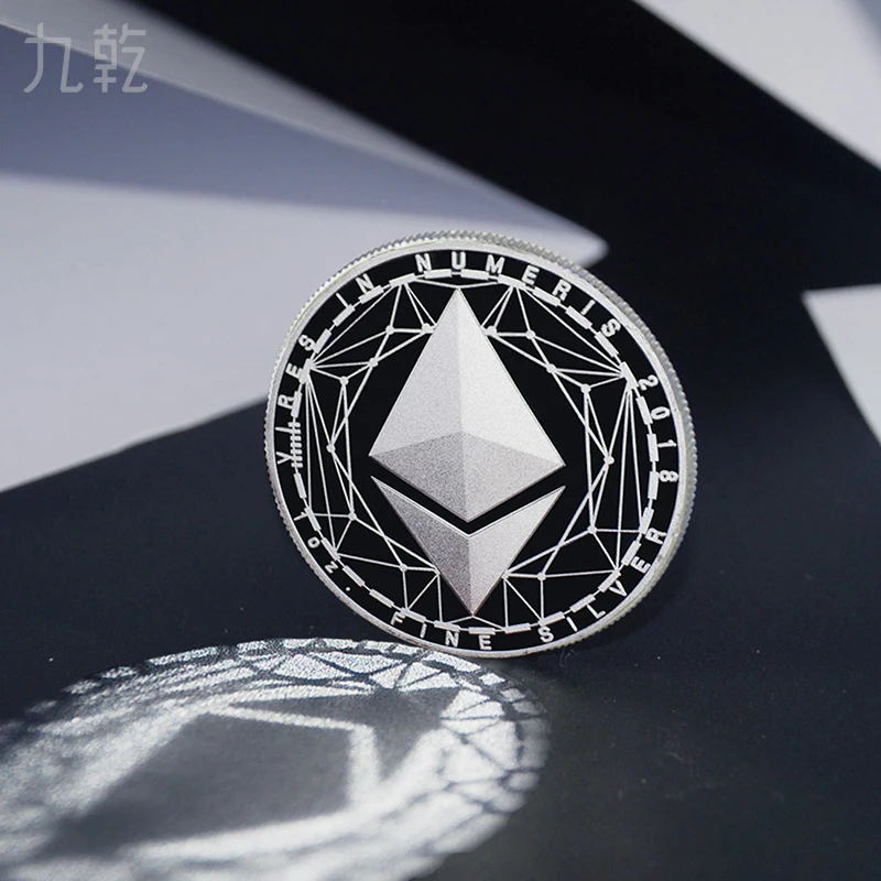  Manufacturer Crypto Silver Coin 999 Fine 1 Ounce Oz Btc Ltc Eth Custom Metal Free Design Oem Odm Welcomed