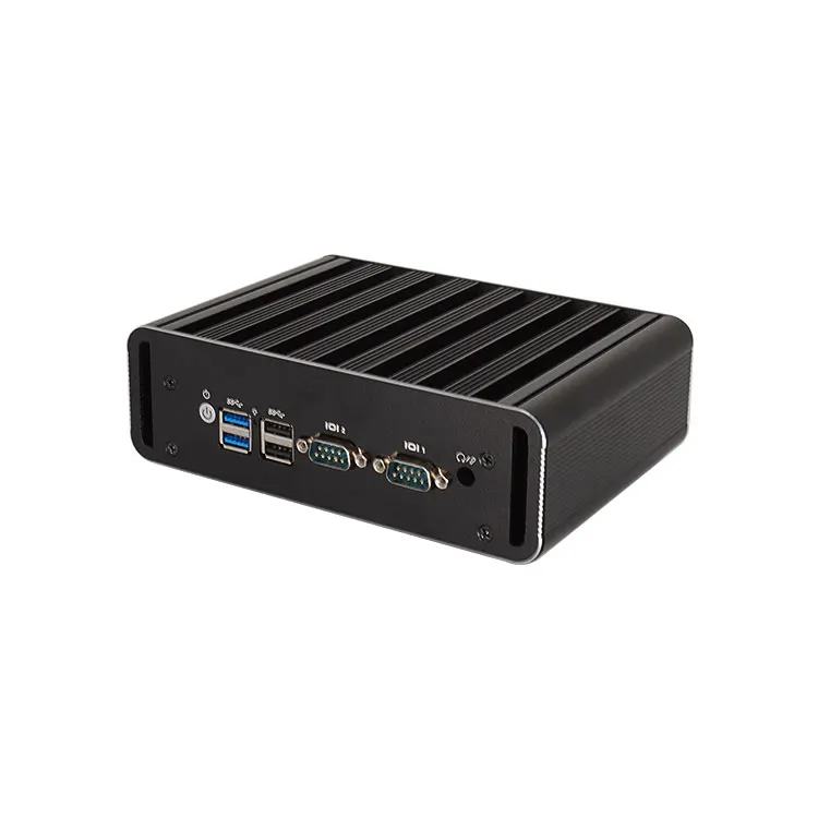12th Gen Processor N100 Mini PC with Dual RJ45 Dual RS232 Mini Desktop Computer Linux Wins11 Fanless Industrial PCS
