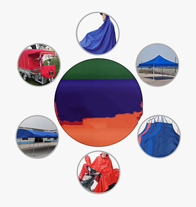 Wholesale 210D polyester high density oxford fabric with PU coating for raincoat fabric