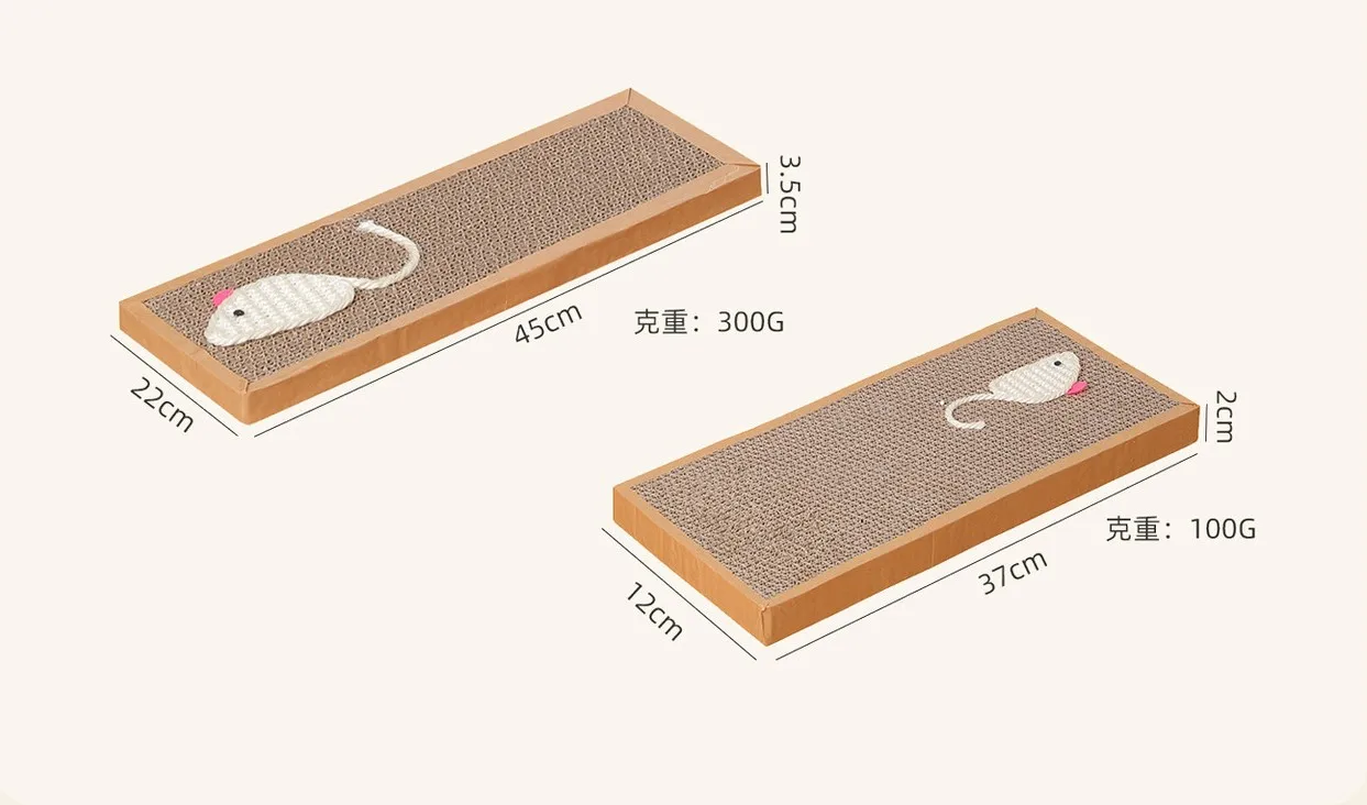 Sisal Hemp Tablet Mouse Bait Corrugated Paper Cat Claw Board Sustainable Wood Cat Tree Scratcher
