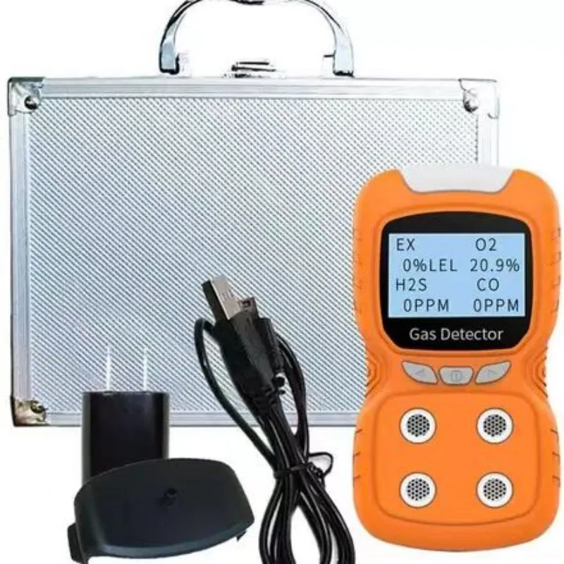 2024 new KRC Portable Handheld Methane CH4 CO O2 H2S Multi Gas Detector 4 in 1 Gas Analyzer
