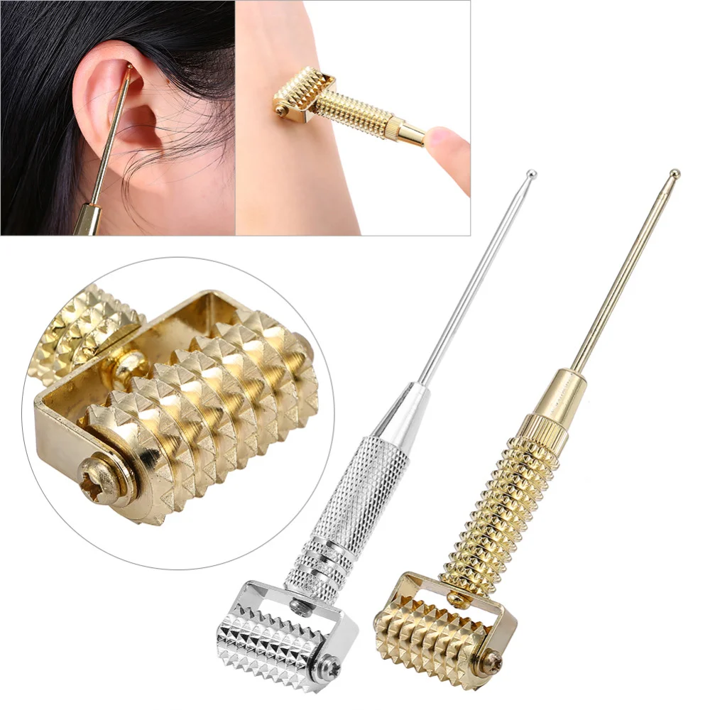 Face Massager Ear Acupoints Probe Acupuncture Points Needle Probe Facial Tightening Slimming Spring Roller