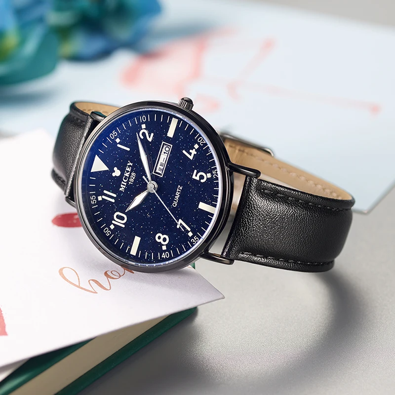 Fashion Men Stainless Steel Mesh Band Wrist Watches New Trendy Luminous Quartz Watches Starry Sky Student Sport Watch