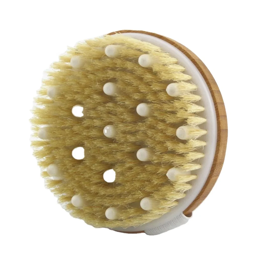 
Best natural bristle strong decontamination bamboo bath brush bamboo brush bath 
