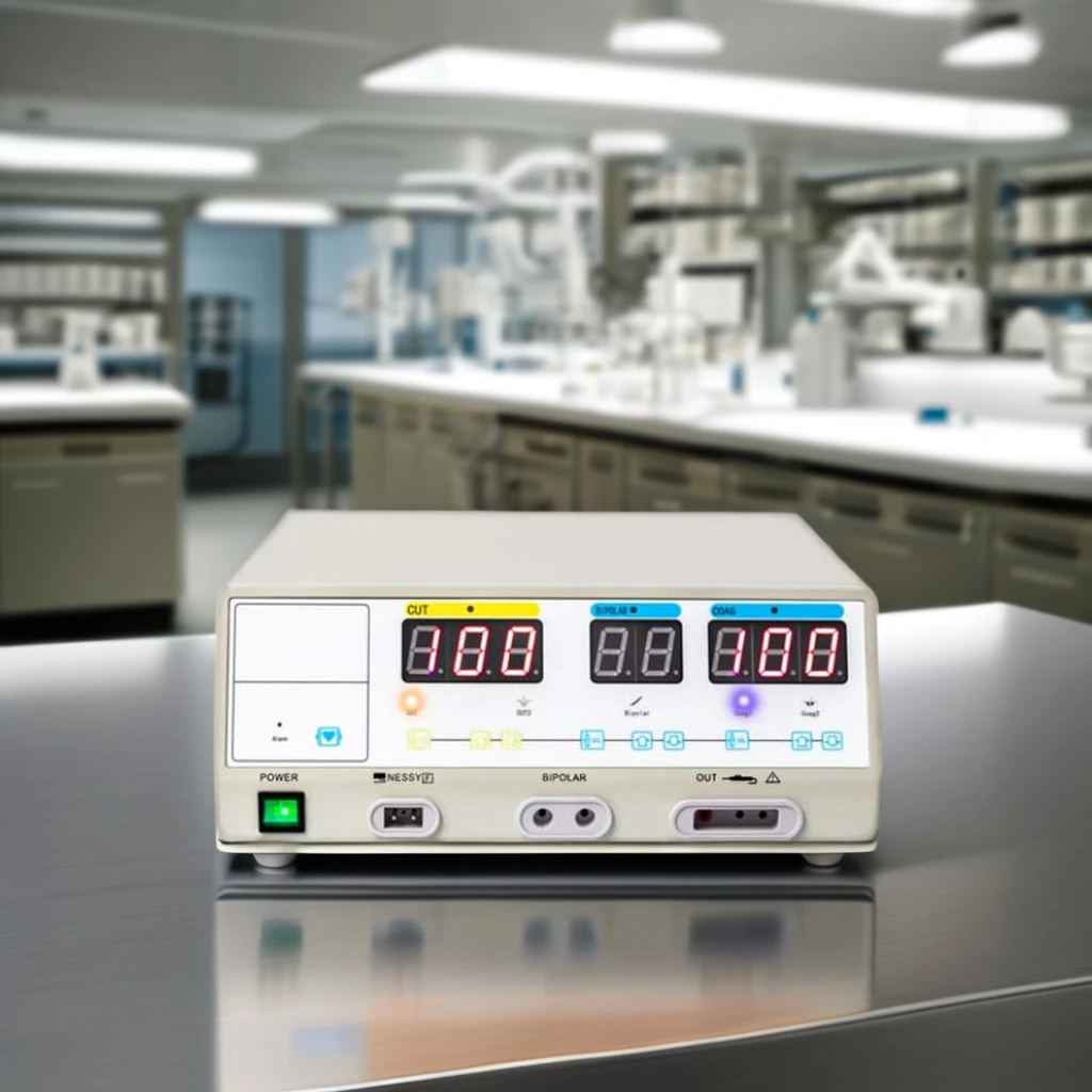 300W Surgical Cautery Diathermy Machine Bipolar Electrocautery Electrosurgical Unit Steel Plastic Metal Materials Electric Power