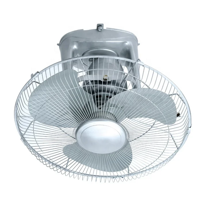 16 Inch industrial low watt ceiling commercial metal blade electric ac dc oscillating high speed orbit retro orient ceiling fan