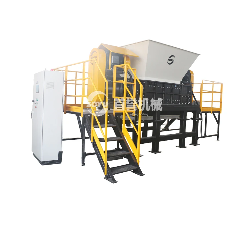 Waste metal bucket shredder