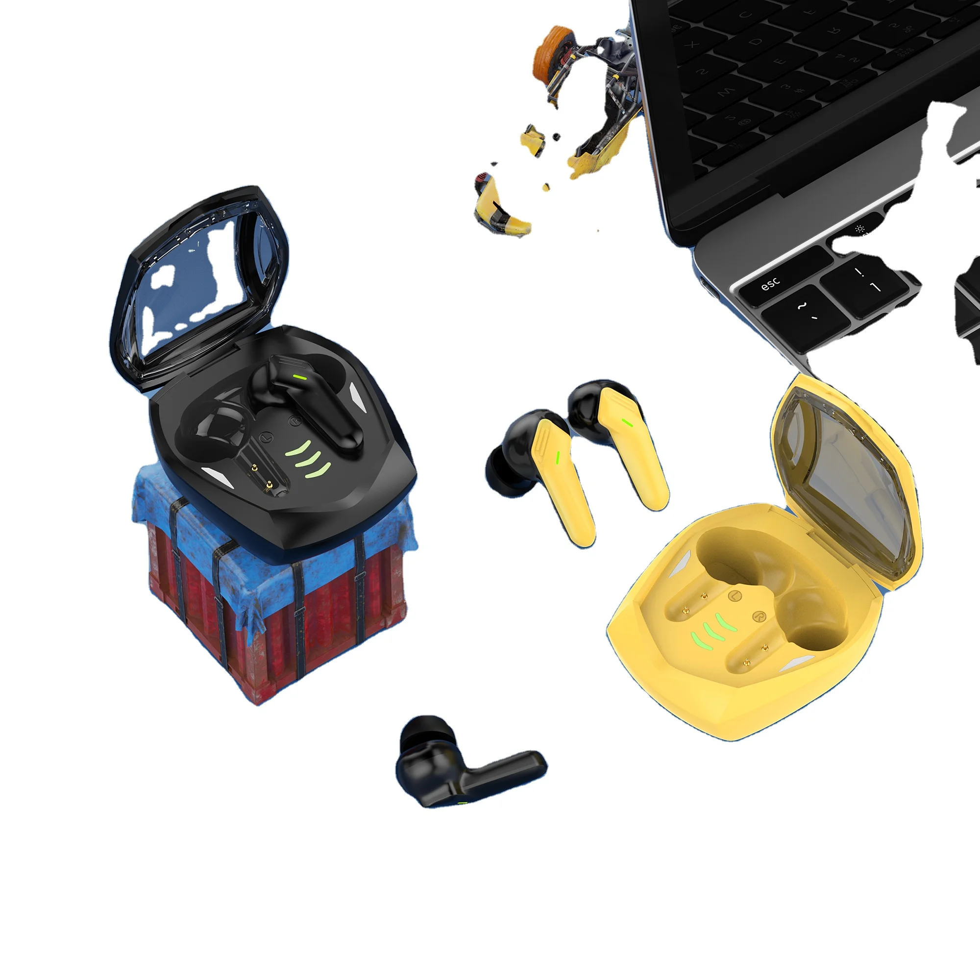 Лидер продаж 2022 игровая гарнитура FONENG BL118 TWS наушники спортивные беспроводные мобильные с низкой