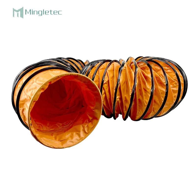 Fire Retardant waterproof pvc round Air Supply And Exhaust Air Ventilation Flexible Duct