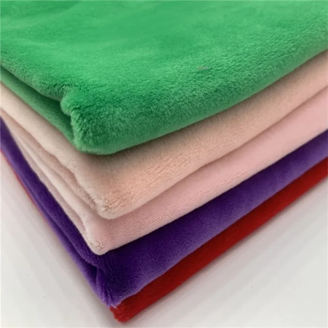 stock lot silver fox wool fabric Thickened elastic short plush single-sided super soft flannelette for winter clothes