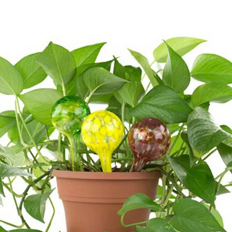 Indoor Plant Automatic Watering Bulb Glass Ball Self Watering Globes Garden Water Drip Ball For Potted Plant Aqua Globes